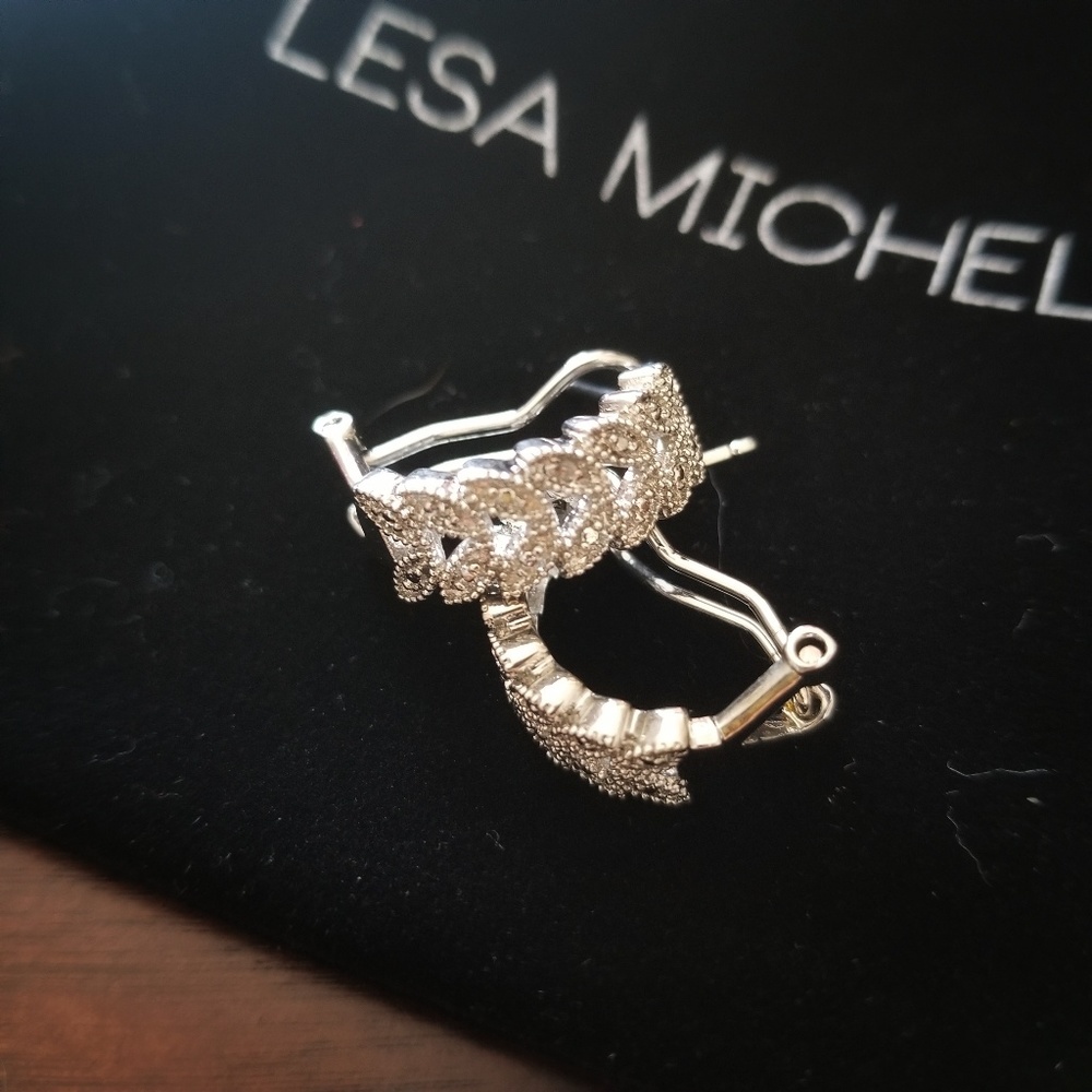 ⬇️ NWT • Latch Back Sterling Silver Earrings